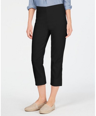 Petite Pull-On Capri Pants Black $23.06 Pants