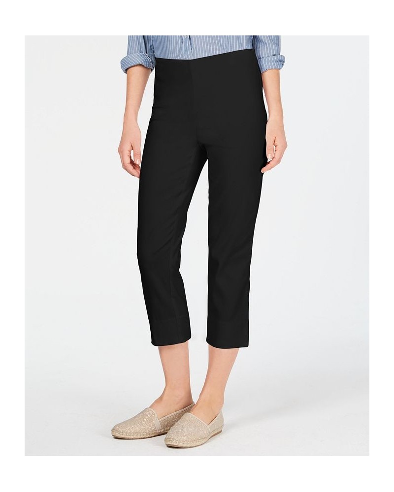 Petite Pull-On Capri Pants Black $23.06 Pants