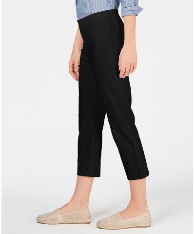 Petite Pull-On Capri Pants Black $23.06 Pants