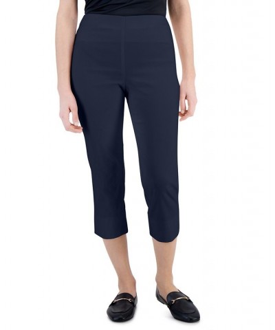 Petite Pull-On Capri Pants Black $23.06 Pants