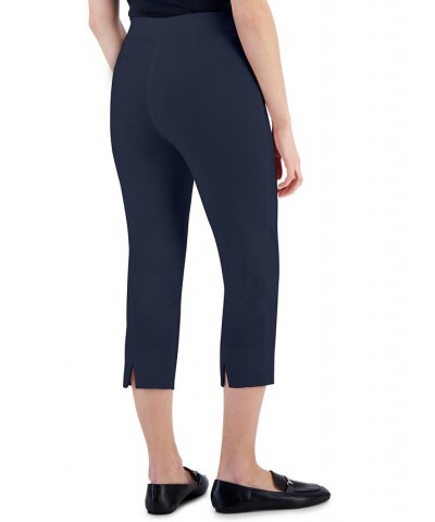 Petite Pull-On Capri Pants Black $23.06 Pants