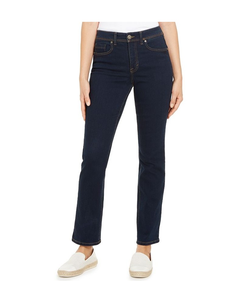 Petite High Rise Natural Straight-Leg Jeans Fortress $17.09 Jeans