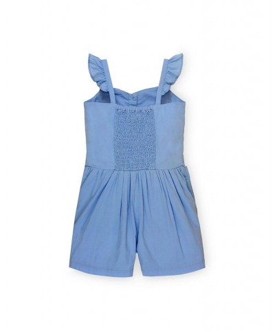 Mommy & Me Organic Cotton Sleeveless Rompers in Navy Seersucker Cornflower Blue $26.38 Pants