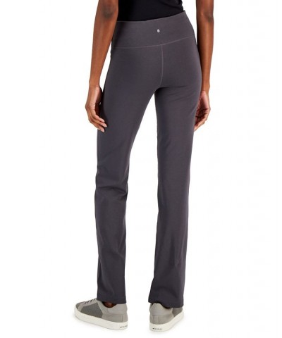 Petite Criss-Cross-Waistband Flare-Leg Pant Gray $10.23 Pants