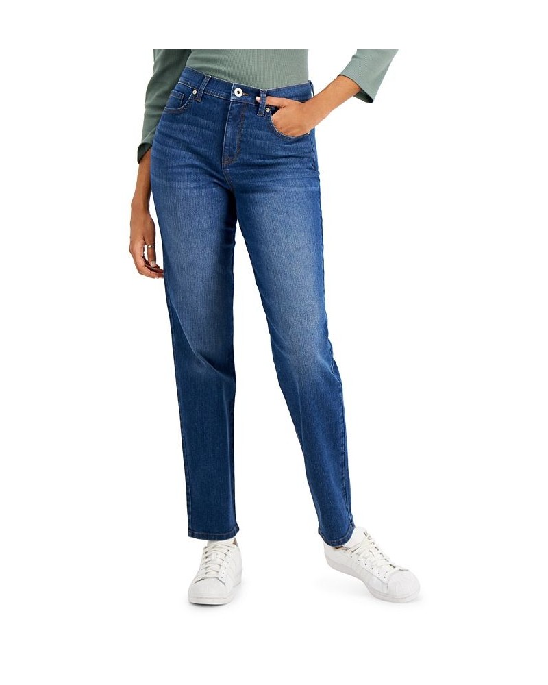 Women's Straight-Leg Jeans in Regular Short and Long Lengths Quiet Pine Wash $15.89 Jeans