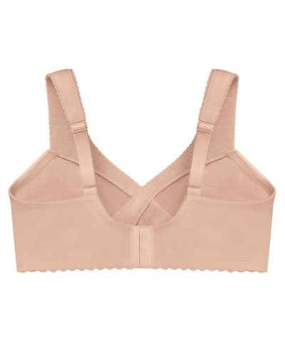 Women's Full Figure Plus Size MagicLift Cotton Wirefree Support Bra Tan/Beige $21.34 Bras