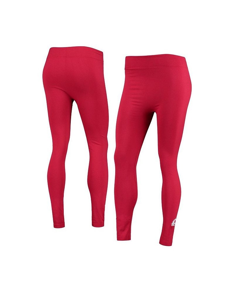 Women's Crimson Washington State Cougars Fleece-Lined Leggings Crimson $20.29 Pants