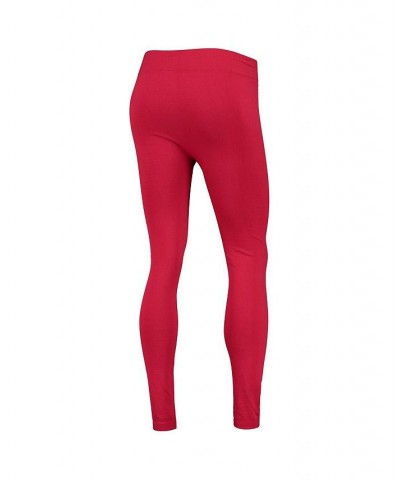 Women's Crimson Washington State Cougars Fleece-Lined Leggings Crimson $20.29 Pants