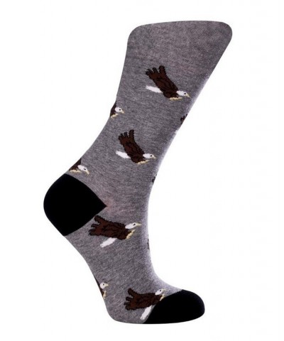 Women's Eagles W-Cotton Dress Socks with Seamless Toe Design Pack of 1 Gray $10.50 Socks