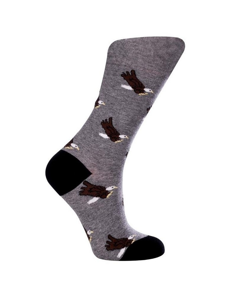 Women's Eagles W-Cotton Dress Socks with Seamless Toe Design Pack of 1 Gray $10.50 Socks