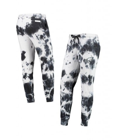 Women's White Black Philadelphia Eagles Melody Tie-Dye Jogger Pants White, Black $38.70 Pants