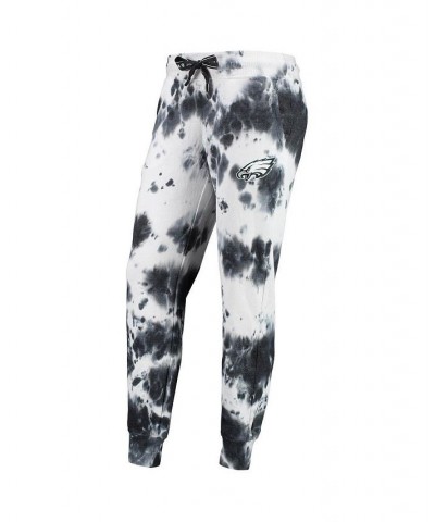 Women's White Black Philadelphia Eagles Melody Tie-Dye Jogger Pants White, Black $38.70 Pants