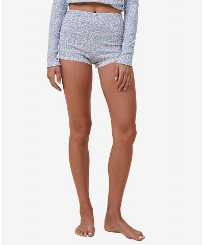 Women's Rib Lace Shorts Sienna Floral Coconut Milk $14.70 Sleepwear