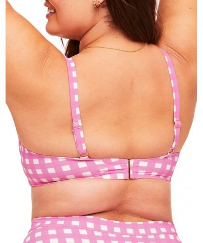 Vivien Women's Plus-Size Swimwear Bikini Top Pink $29.12 Swimsuits