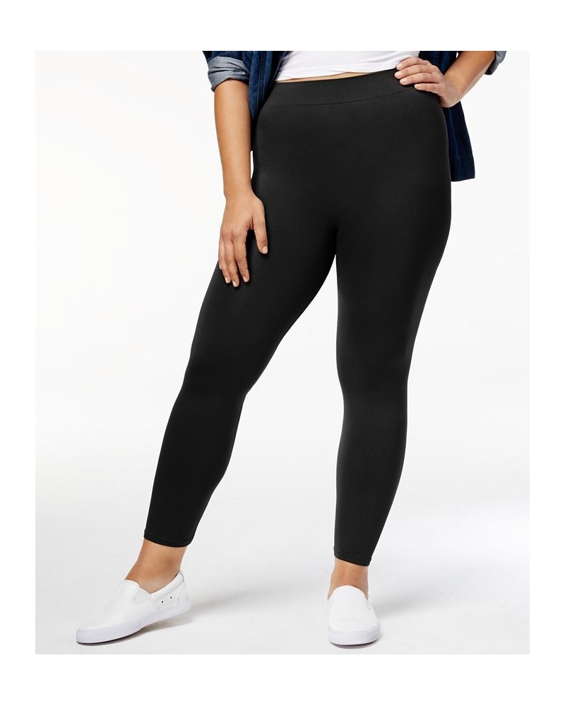 Plus Size Seamless Leggings Black $18.81 Pants