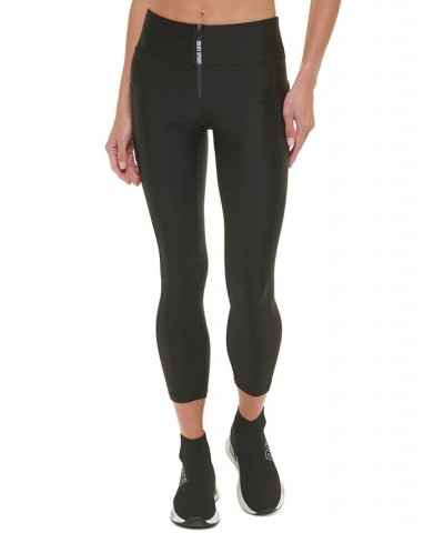 Women's High Shine High-Waist Zip Leggings black/black $25.96 Pants