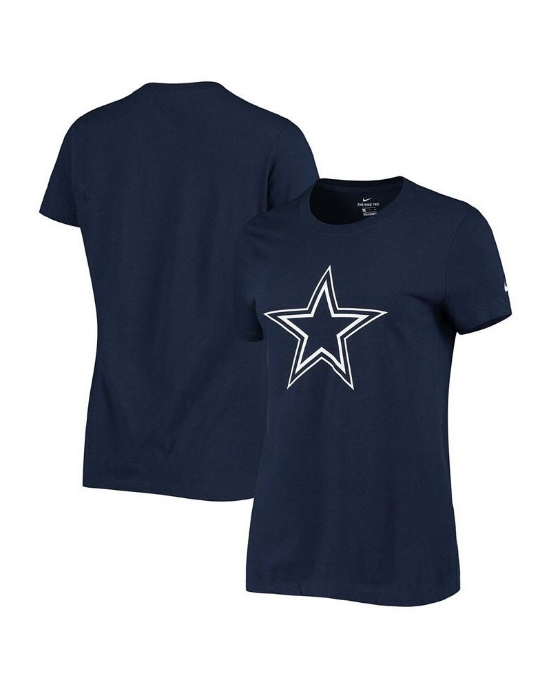 Women's Navy Dallas Cowboys Logo Essential T-shirt Navy $23.39 Tops