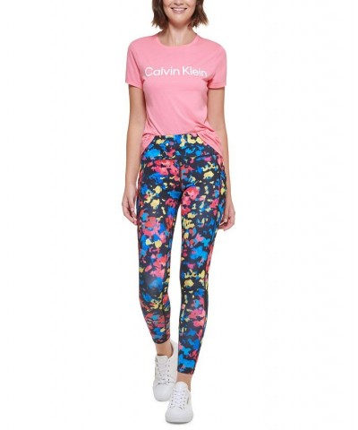 Women's Active Printed Pocket Leggings Scatter Heather $21.07 Pants