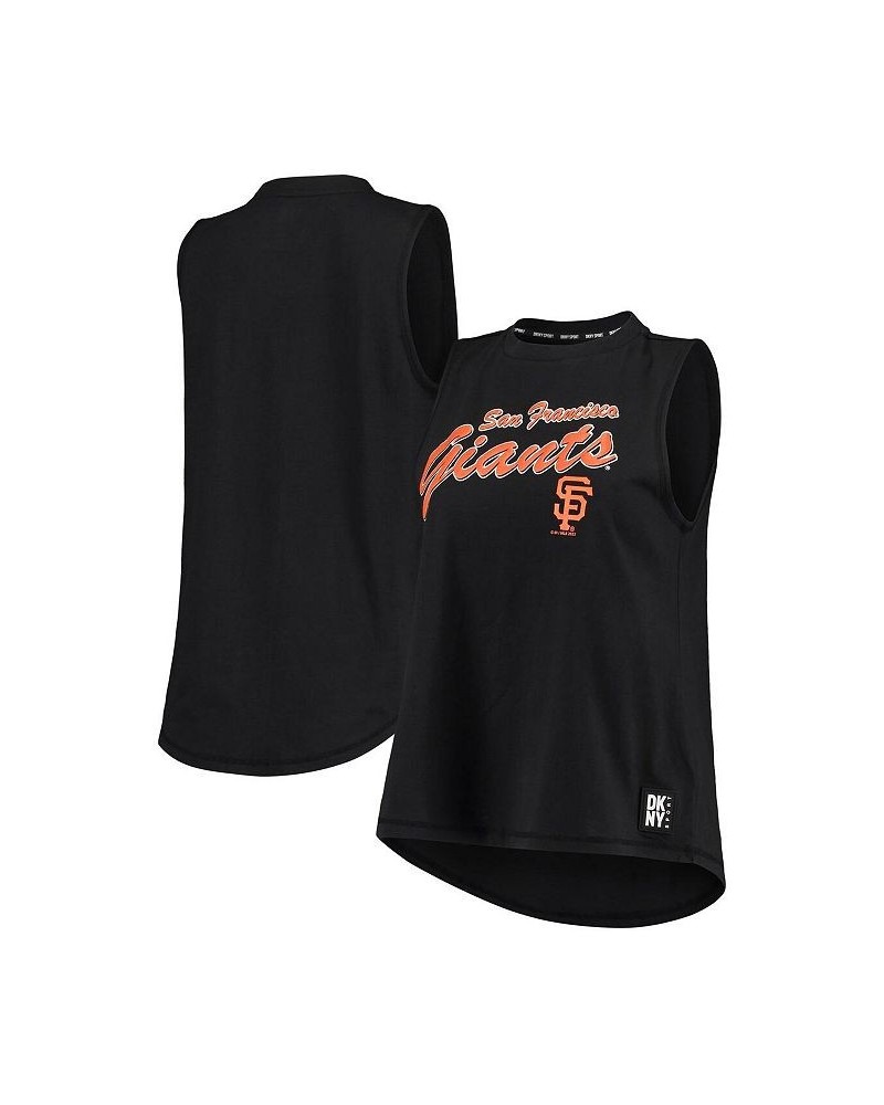 Women's Black San Francisco Giants Marcie Tank Top Black $24.75 Tops