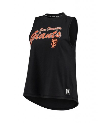 Women's Black San Francisco Giants Marcie Tank Top Black $24.75 Tops