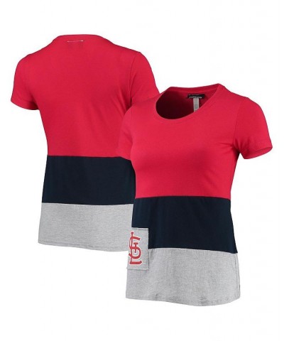 Women's Red St. Louis Cardinals Fitted T-shirt Red $30.00 Tops