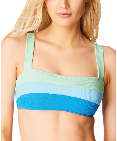 South of Border Bandeau Swim Top Blue/Teal $27.20 Swimsuits