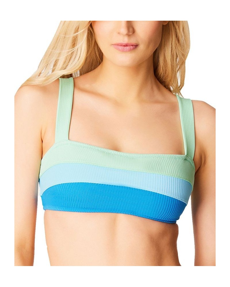 South of Border Bandeau Swim Top Blue/Teal $27.20 Swimsuits