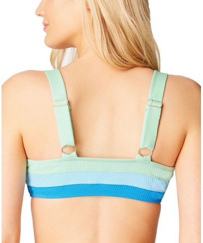 South of Border Bandeau Swim Top Blue/Teal $27.20 Swimsuits