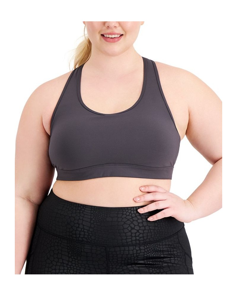 Plus Size Full-Zip Hooded Jacket Medium Impact Sports Bra & Off Duty Plus Size Jogger Pants Deep Charcoal $11.90 Pants