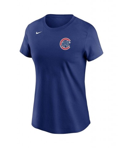 Women's Royal Chicago Cubs Wordmark T-shirt Royal $18.90 Tops