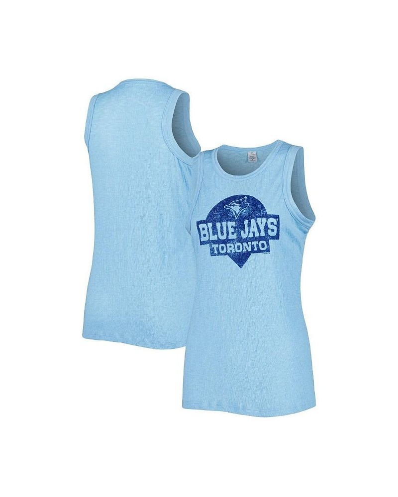 Women's Royal Toronto Blue Jays Tri-Blend Tank Top Royal $26.49 Tops