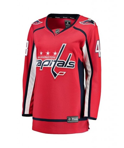 Women's Branded Tom Wilson Red Washington Capitals Home Premier Breakaway Player Jersey Red $79.20 Jersey