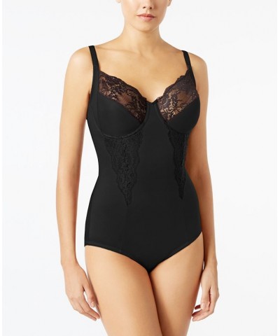 Women's Firm Control Embellished Unlined Shaping Bodysuit1456 Black $31.98 Shapewear