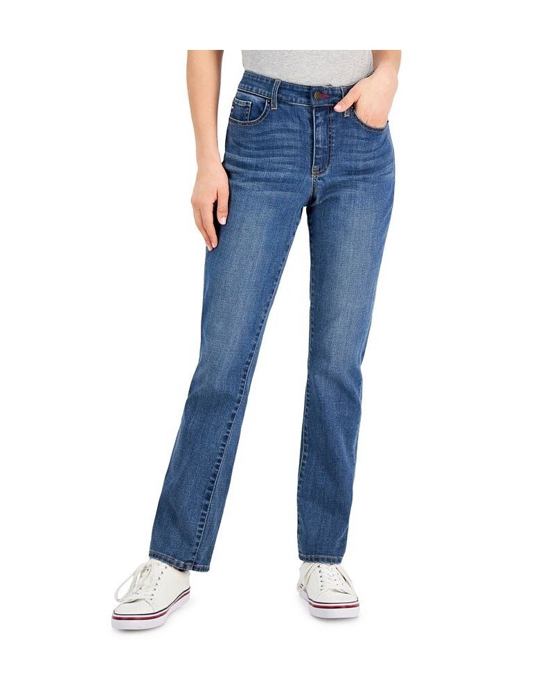 Women's Tribeca TH Flex Straight-Leg Jeans Enchant Wash $20.16 Jeans