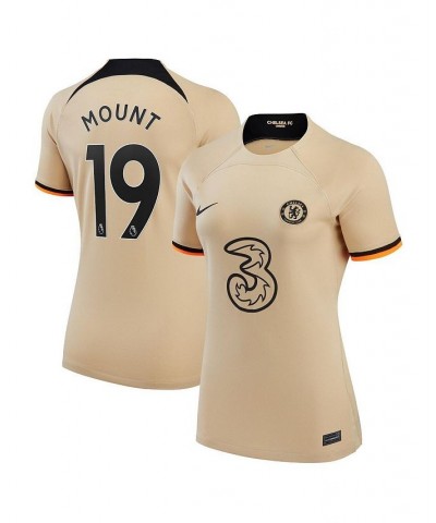 Women's Mason Mount Gold Chelsea 2022/23 Third Replica Player Jersey Gold $70.00 Jersey