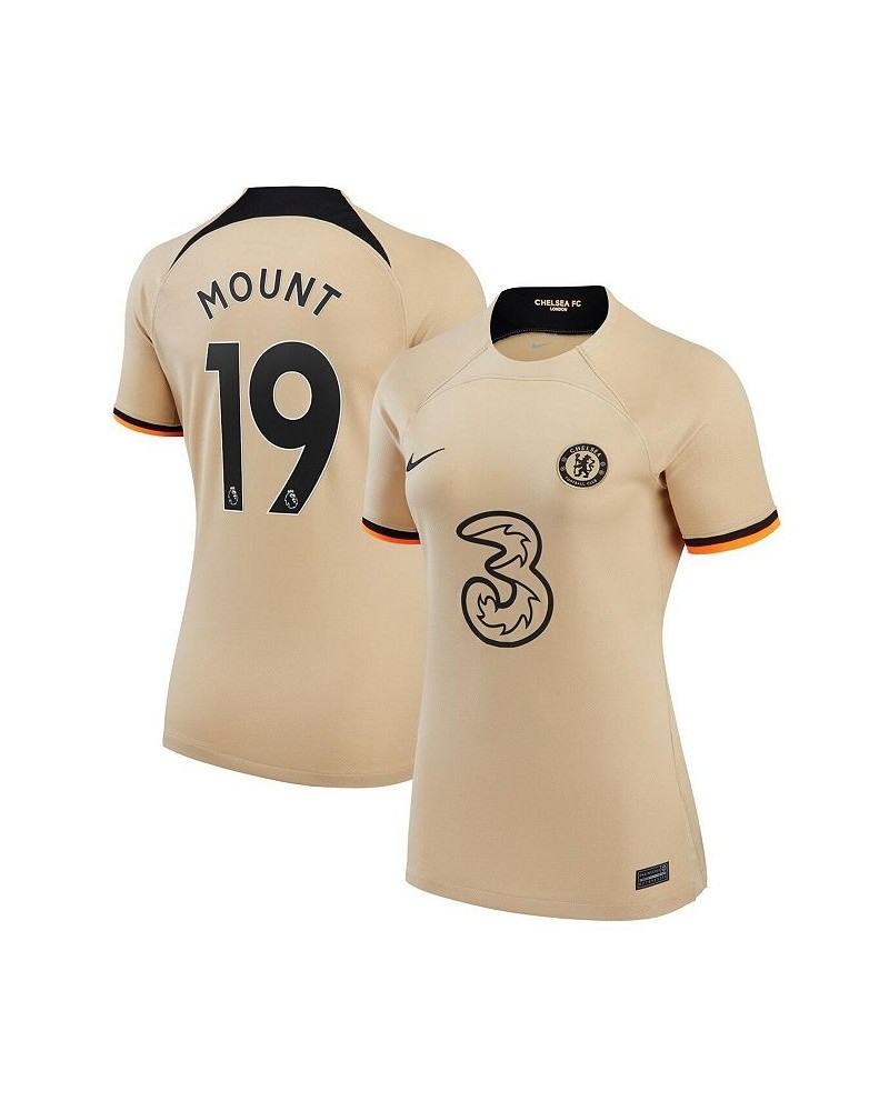 Women's Mason Mount Gold Chelsea 2022/23 Third Replica Player Jersey Gold $70.00 Jersey