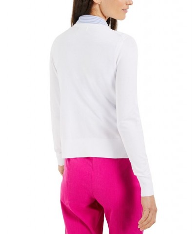 Women's Button Cardigan Bright White $16.19 Sweaters