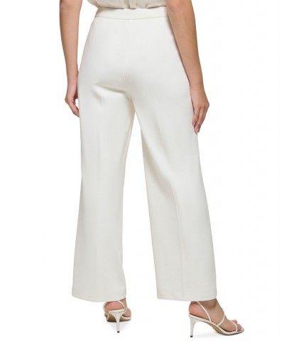 Petite Wide-Leg Side-Zip Pants Buttercream $29.50 Pants