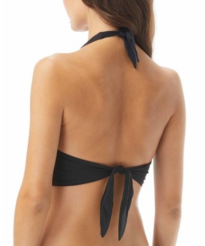 O-Ring Halter Bikini Top Black $44.88 Swimsuits