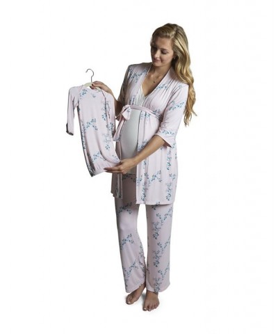 Women's Analise During & After 5-Piece Maternity/Nursing Sleep Set Lily $37.40 Sleepwear