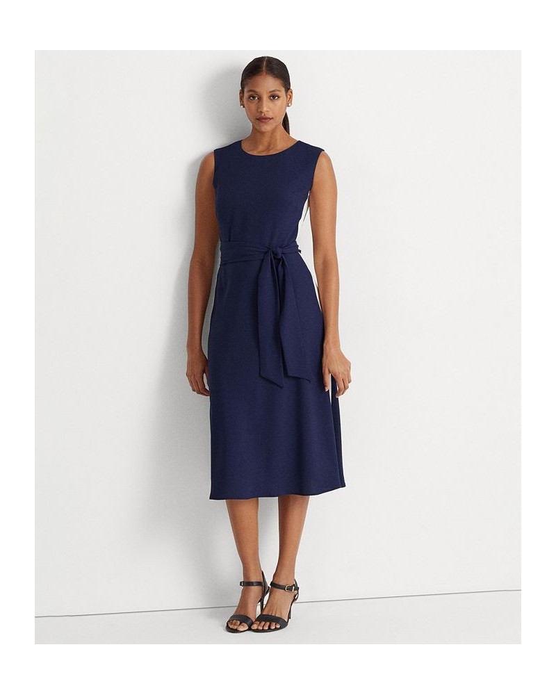 Women's Side-Stripe Georgette Dress French Navy/Mascarpone $89.70 Dresses