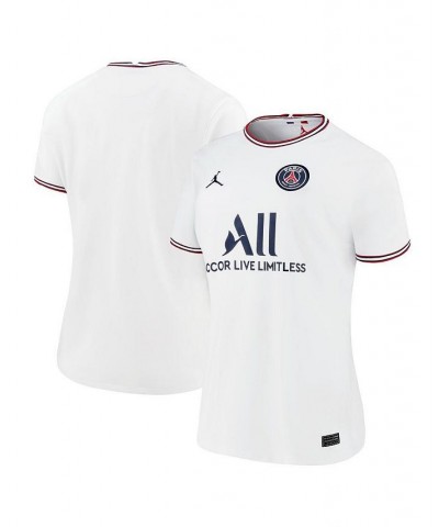 Women's Brand White Paris Saint-Germain 2021/22 Fourth Replica Jersey White $37.73 Jersey