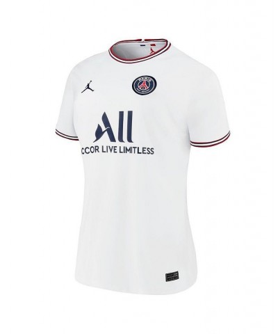 Women's Brand White Paris Saint-Germain 2021/22 Fourth Replica Jersey White $37.73 Jersey