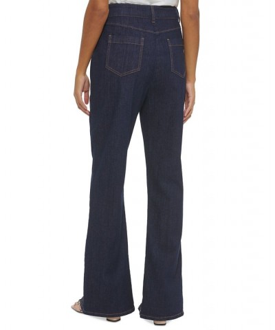 Petite Split-Front Denim Pants Dark Denim $33.62 Pants