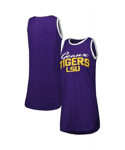 Women's Purple and White LSU Tigers Tank Nightshirt Purple, White $26.95 Pajama