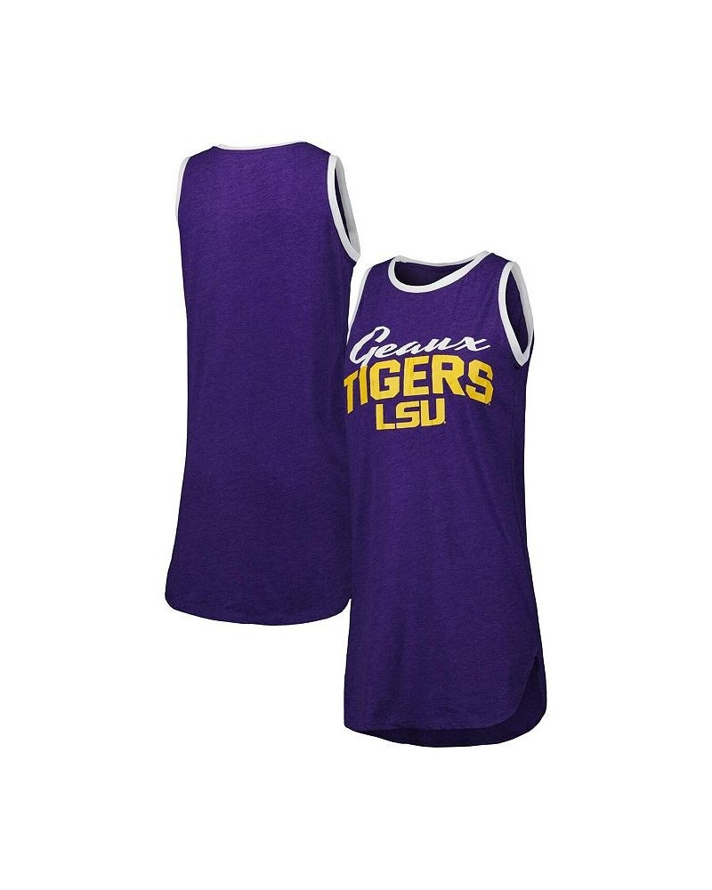 Women's Purple and White LSU Tigers Tank Nightshirt Purple, White $26.95 Pajama