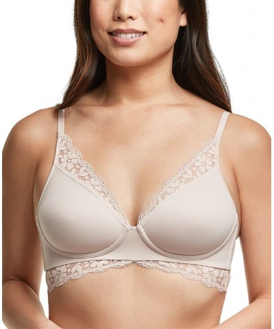 Women's Pure Comfort Convertible Wireless Lace Bralette DM1190 Ivory/Cream $11.88 Bras