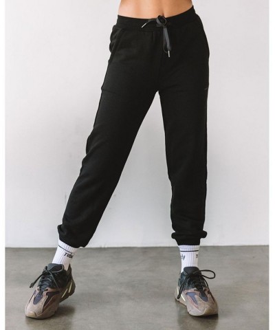 Rebody Lifestyle French Terry Sweatpants for Women Black $40.95 Pants