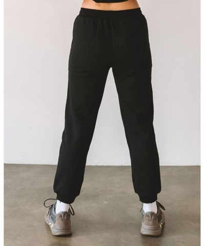 Rebody Lifestyle French Terry Sweatpants for Women Black $40.95 Pants