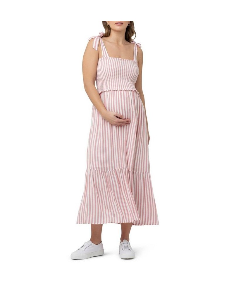 Ollie Stripe Smocked Dress Terracotta, White $57.34 Dresses